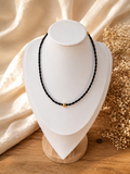 Bracelet en Crins de Cheval Tressé — Perle Dorée