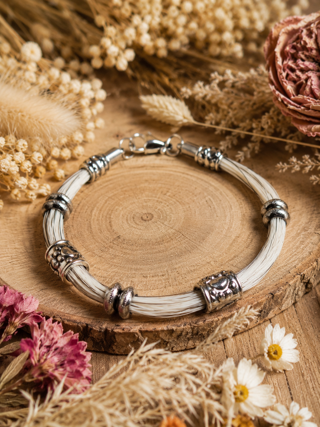 Bracelet original "Esprit éthnique argenté"