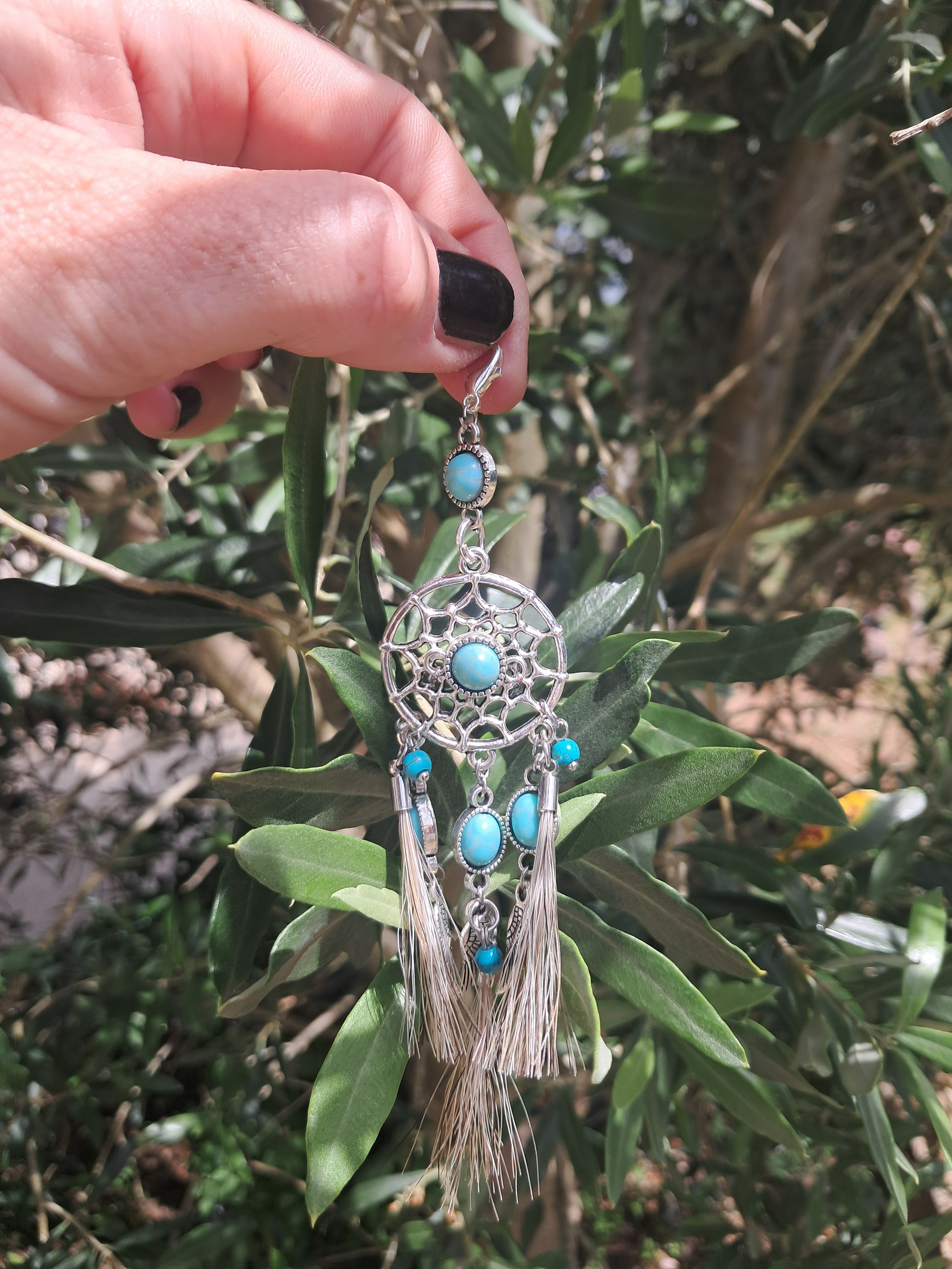 Attrape-rêves "blue mustang dream"