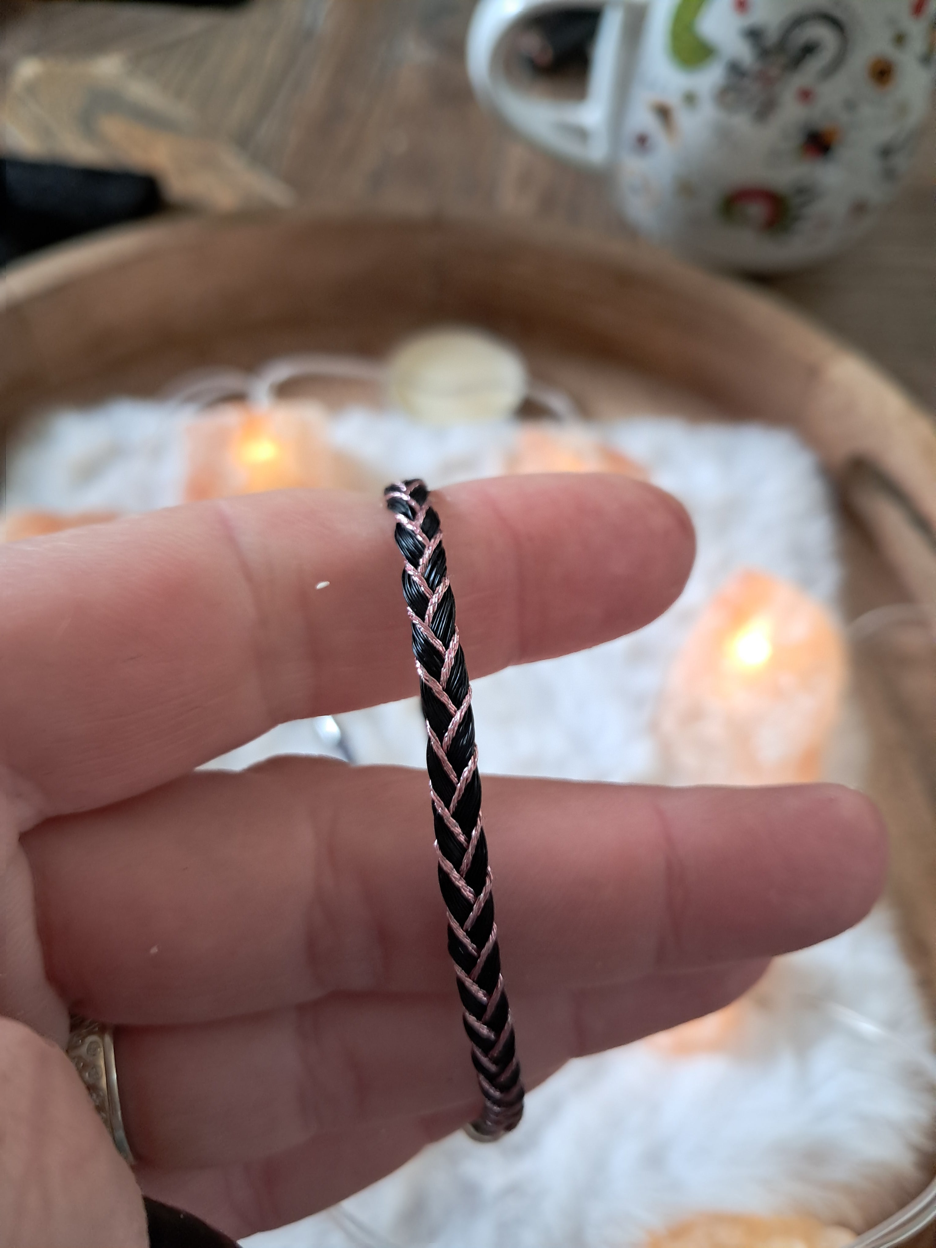 Bracelet fin tressé rose ou multicolors girly