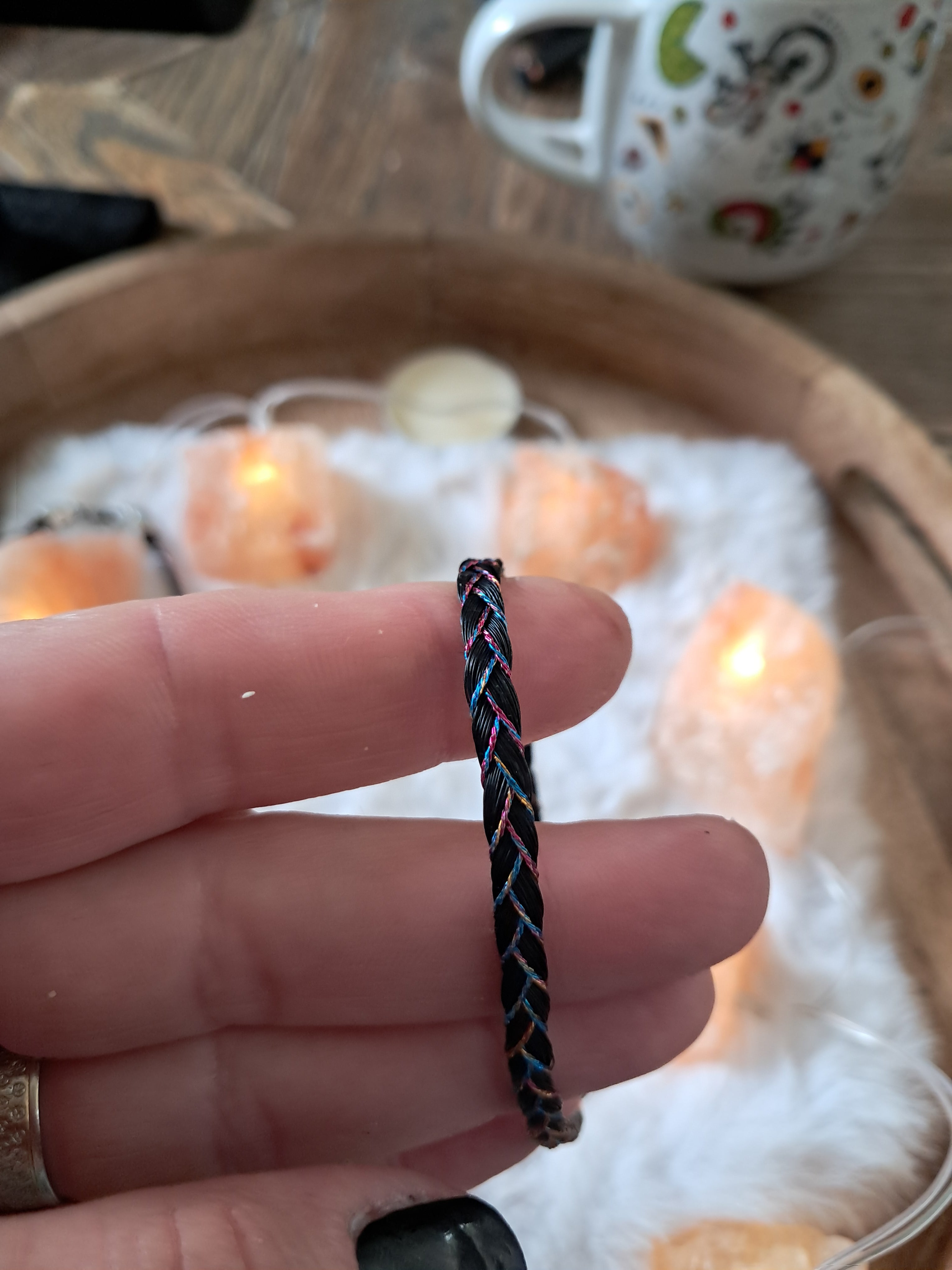 Bracelet fin tressé rose ou multicolors girly