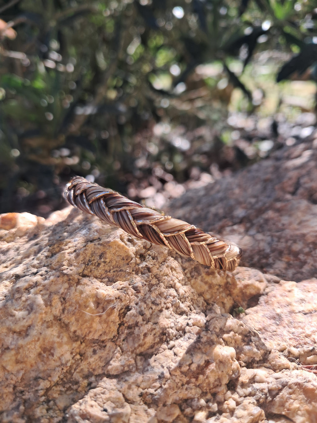 Bracelet tressé doré