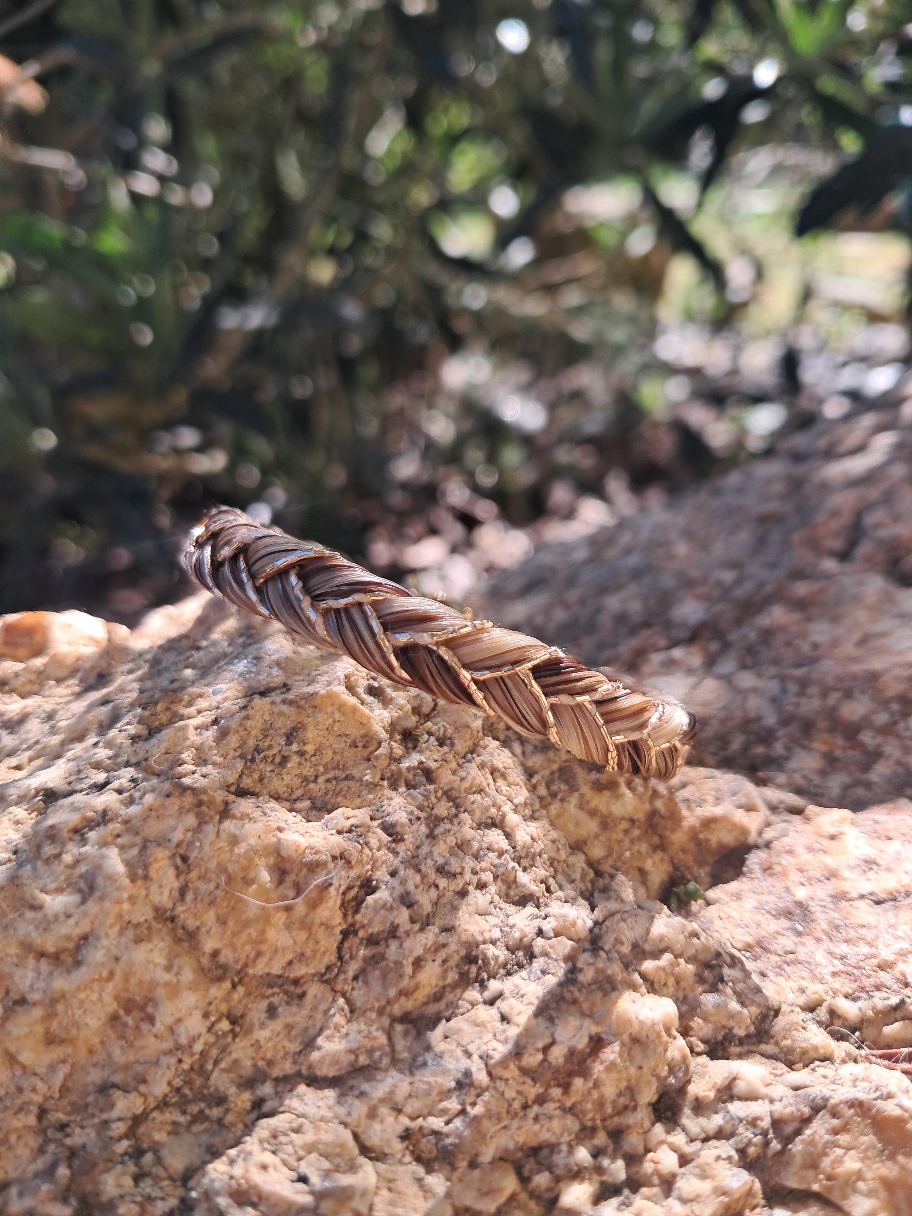 Bracelet tressé doré