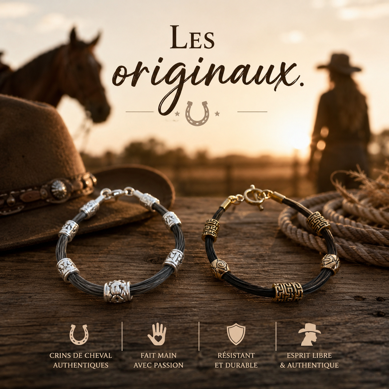 Bracelet "Esprit éthnique doré"