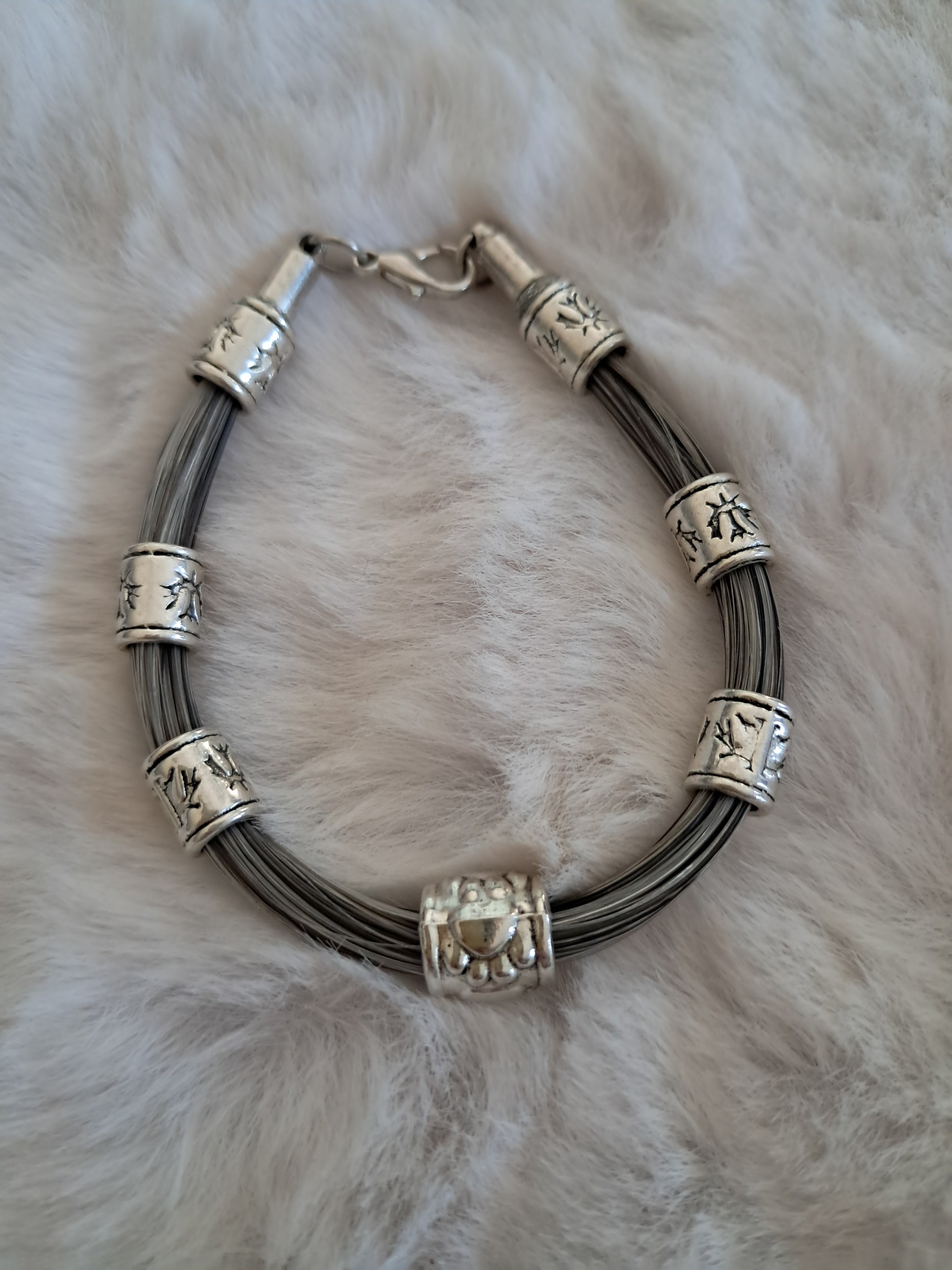 Bracelet original "Esprit éthnique argenté"