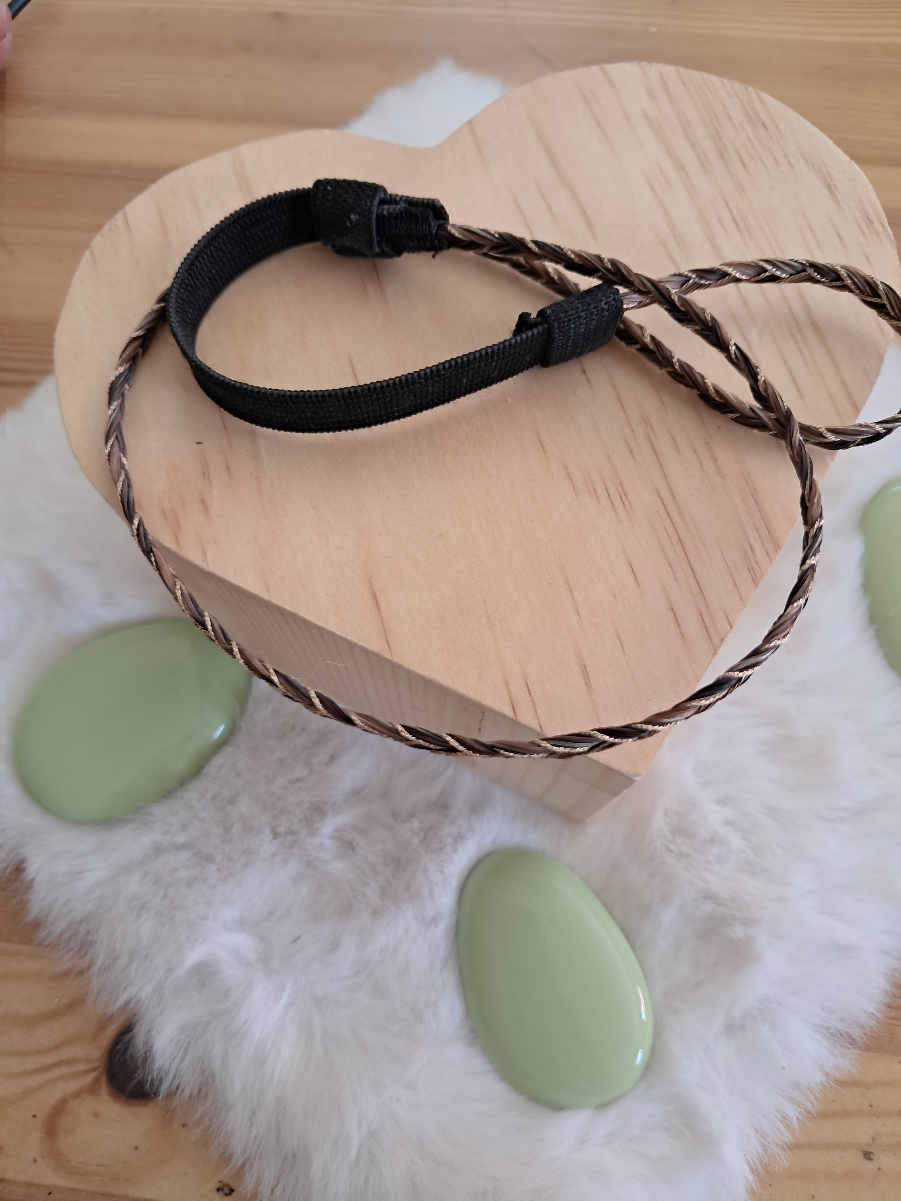 Bandeau en crins pour cheveux